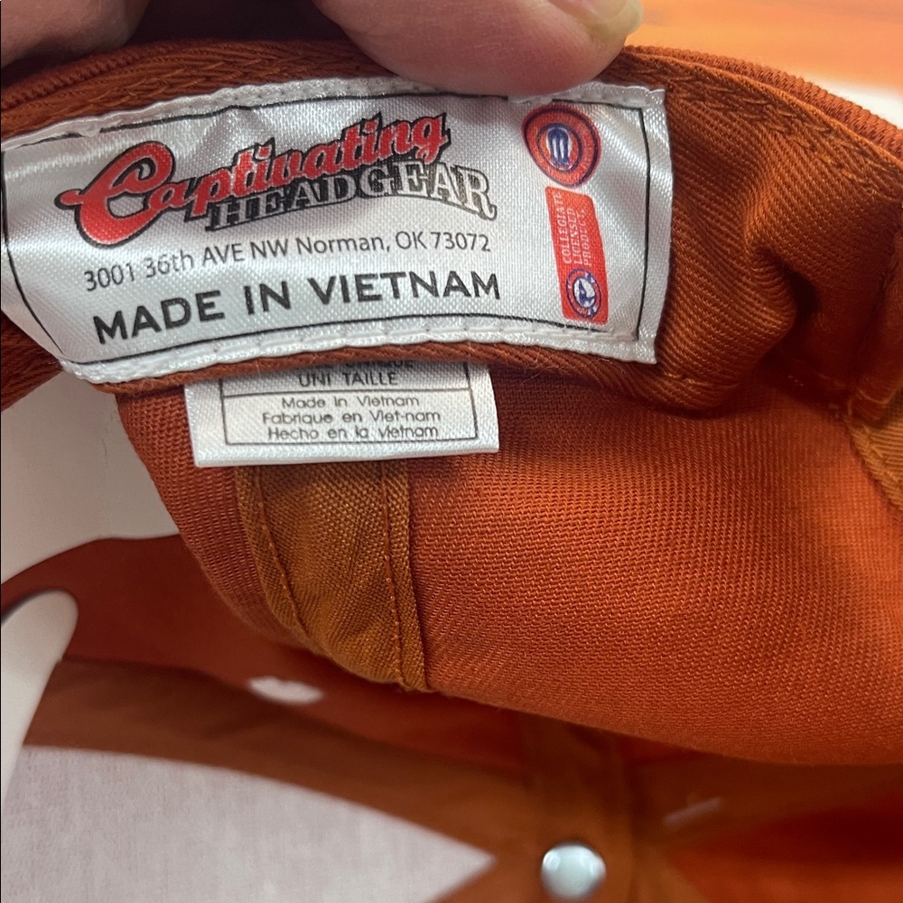 Burnt Orange Cap with Longhorn Logo - Picture 3 of 7